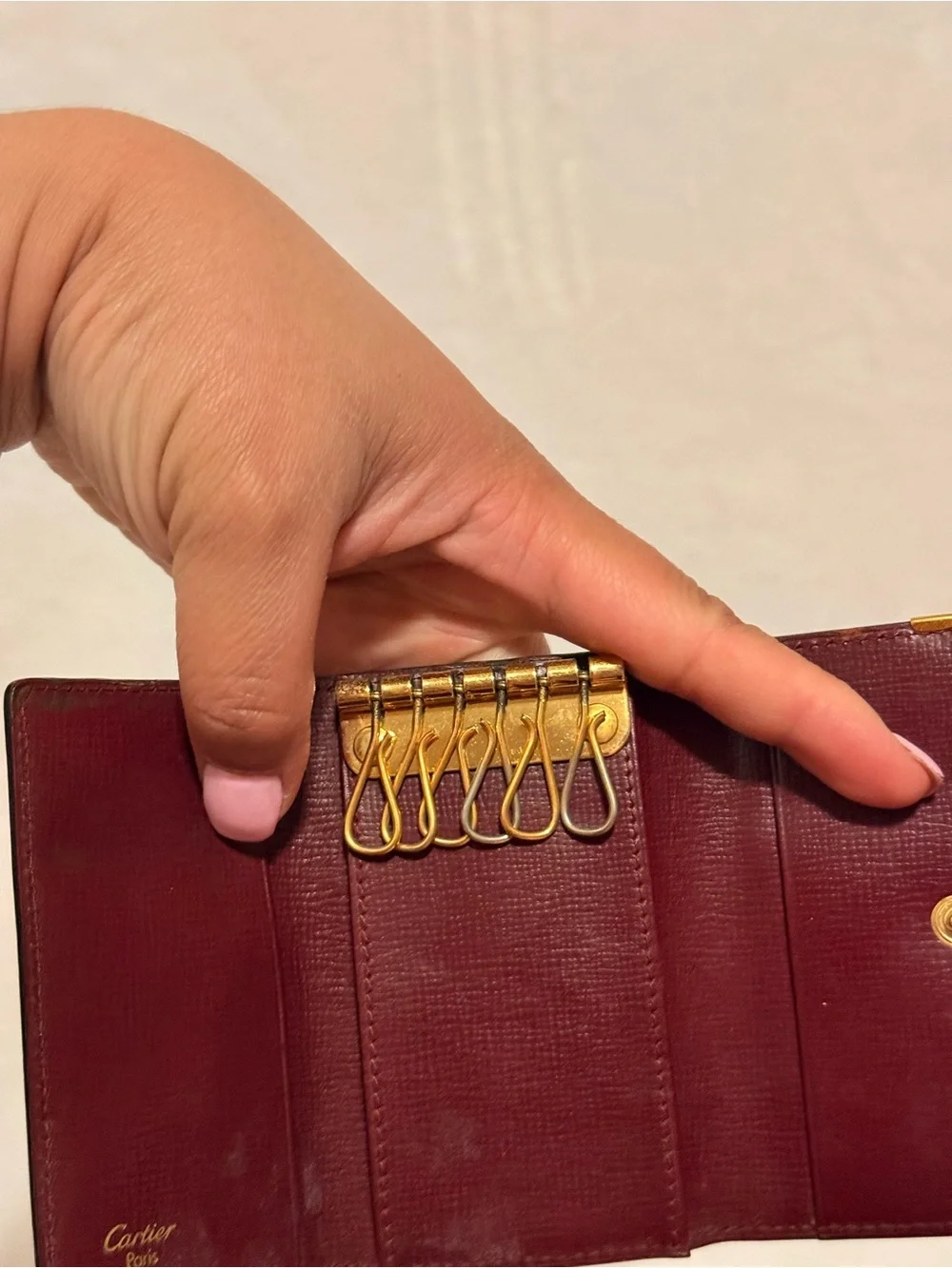 Cartier Must de Cartier 6-key Ring Burgundy